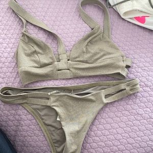 Vitamin A Sparkle Gold Bikini